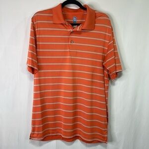 🐒 PGA Tour orange and gray polo